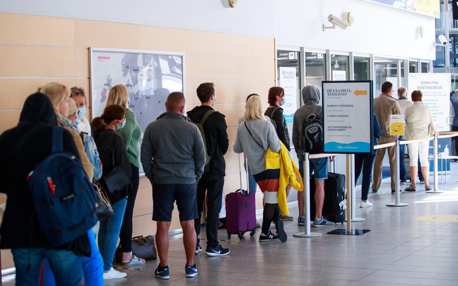 Coronavirus testing starts at Tallinn Airport.