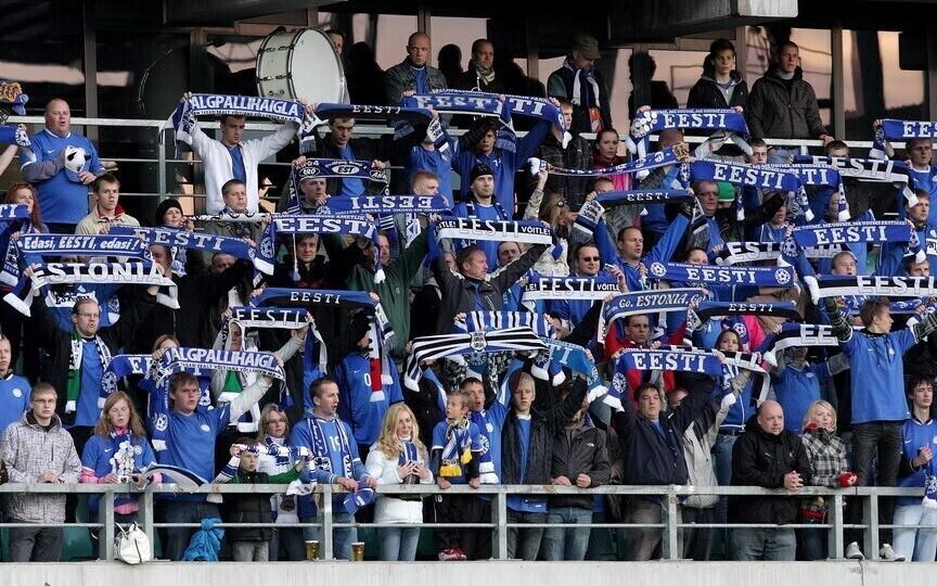 Болельщики сборной Эстонии будут сидеть на значительном расстоянии друг от друга.