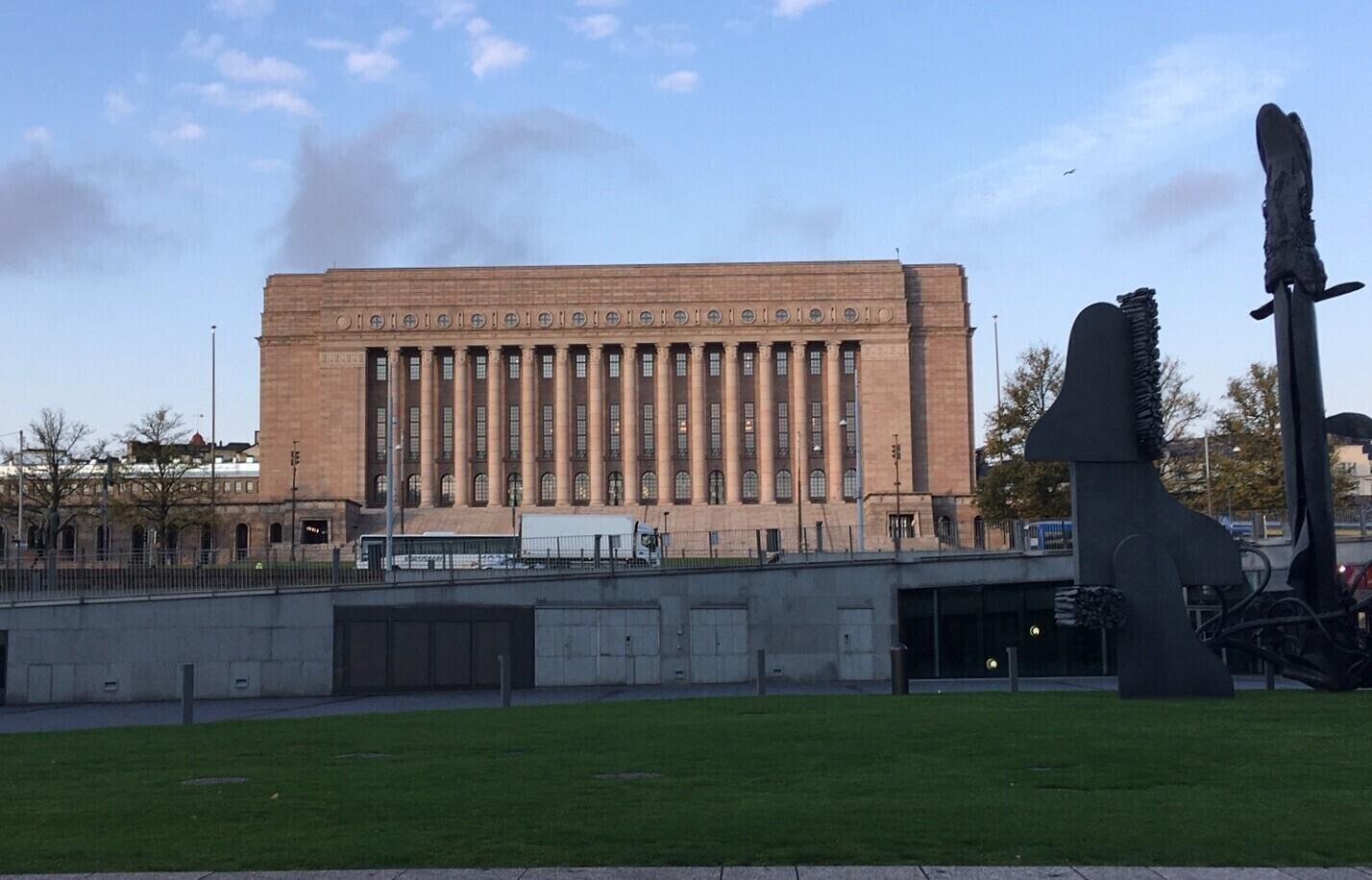 Eduskunna hoone Helsingis.