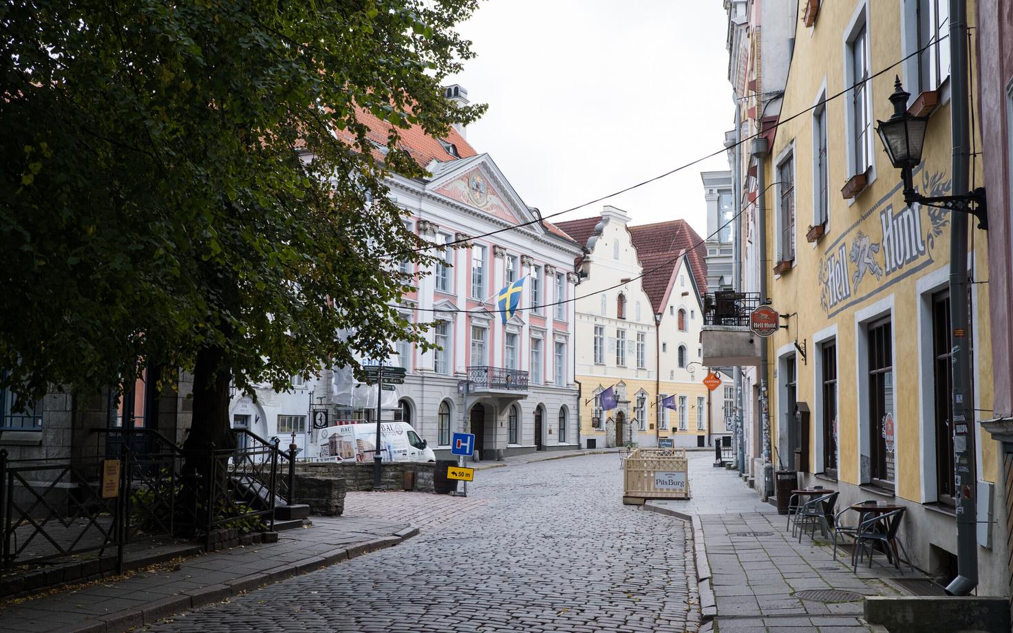 Tühjus Tallinna vanalinnas.