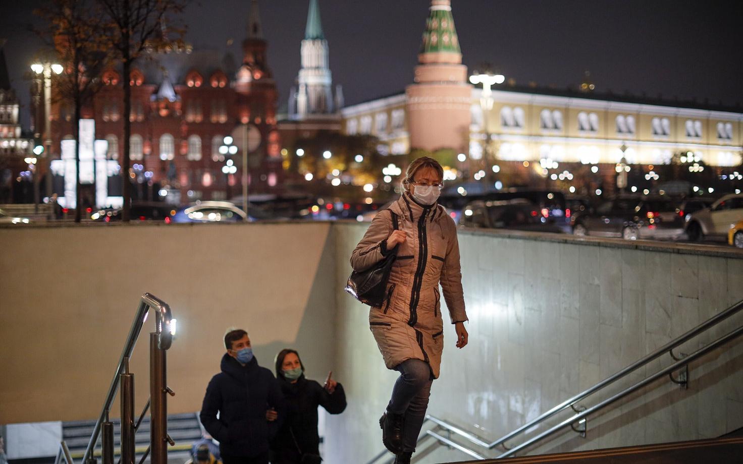 Moskva tänavapilt pandeemia ajal.