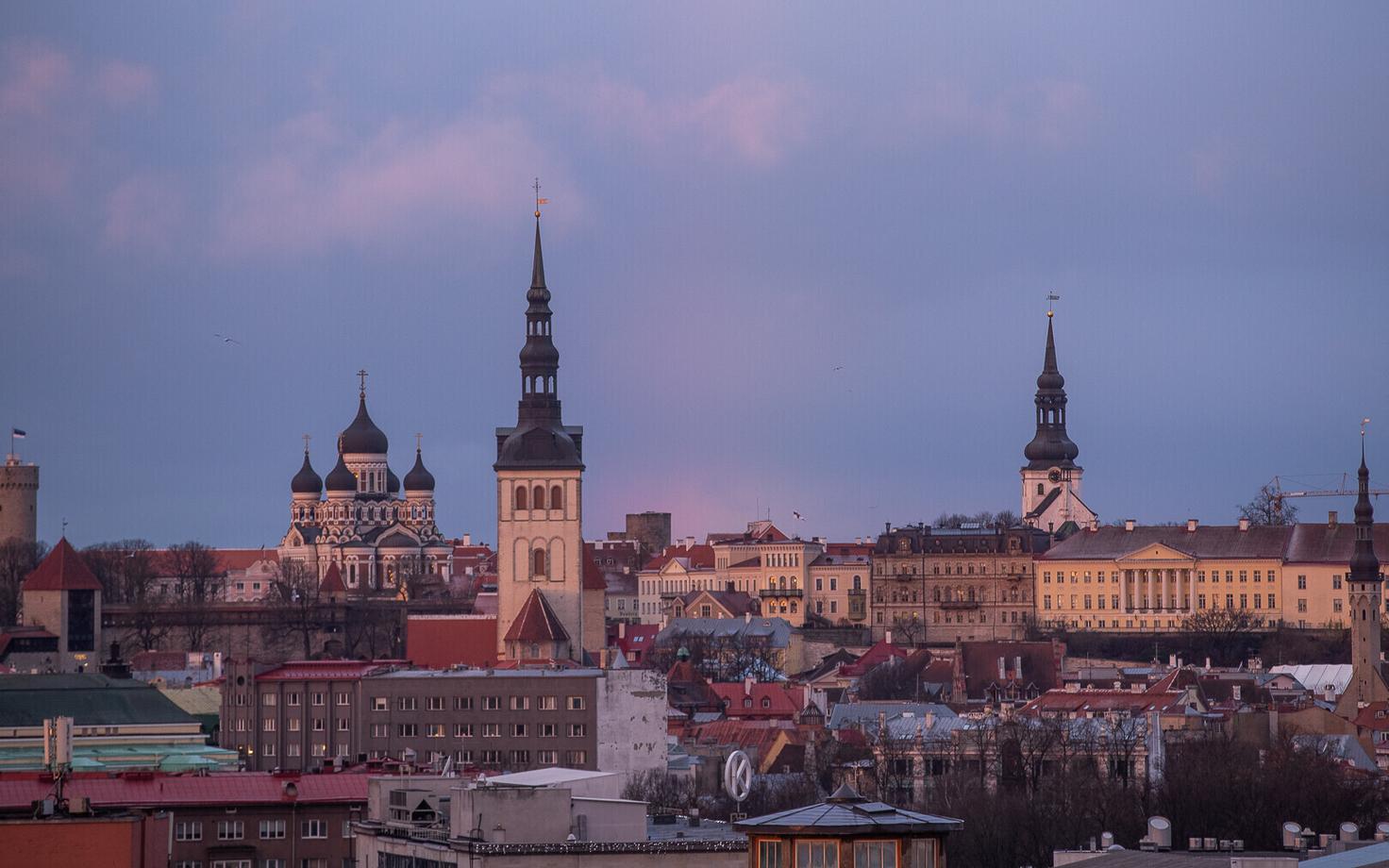 Tallinn skyline.