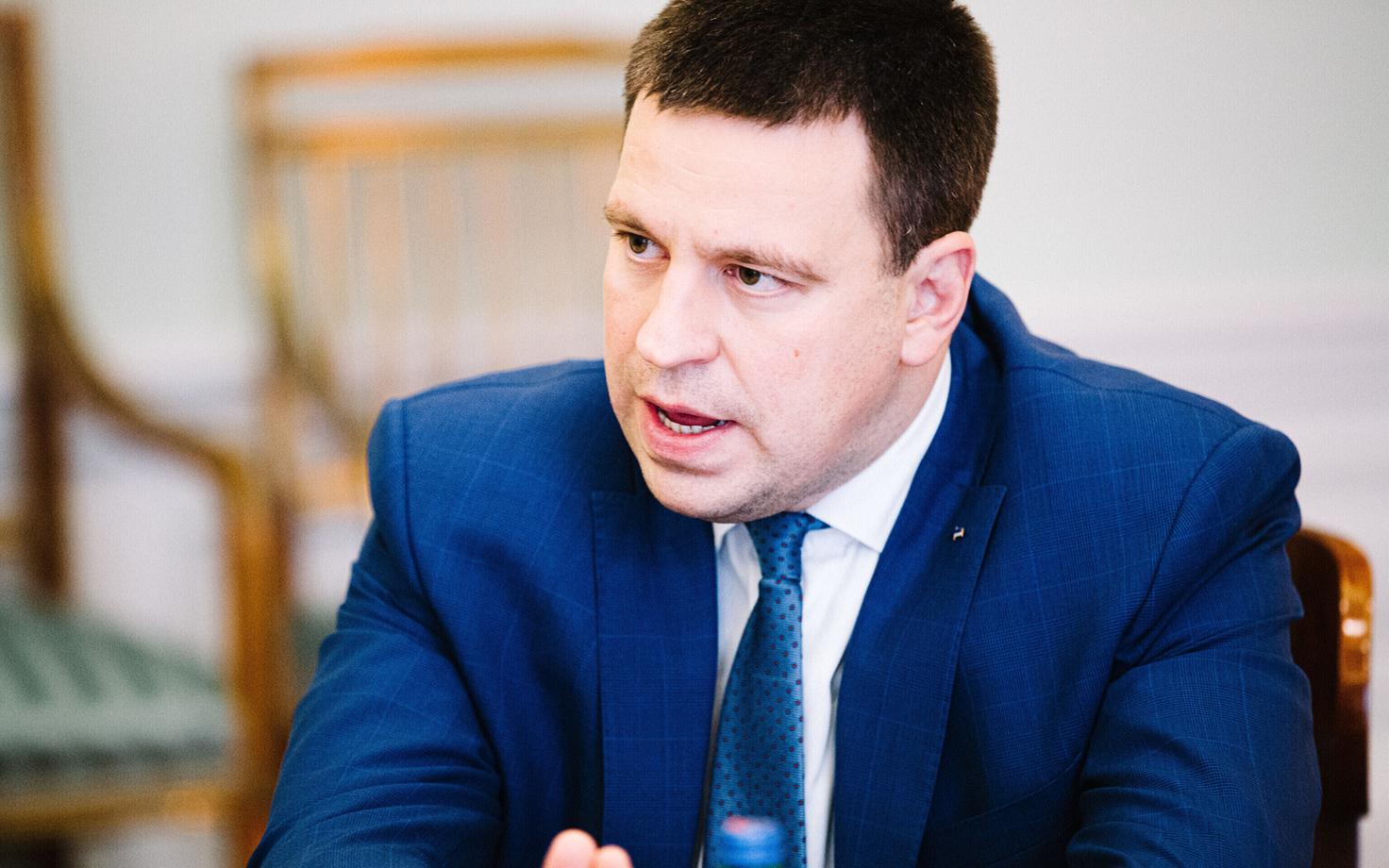 Prime Minister Jüri Ratas (Center).