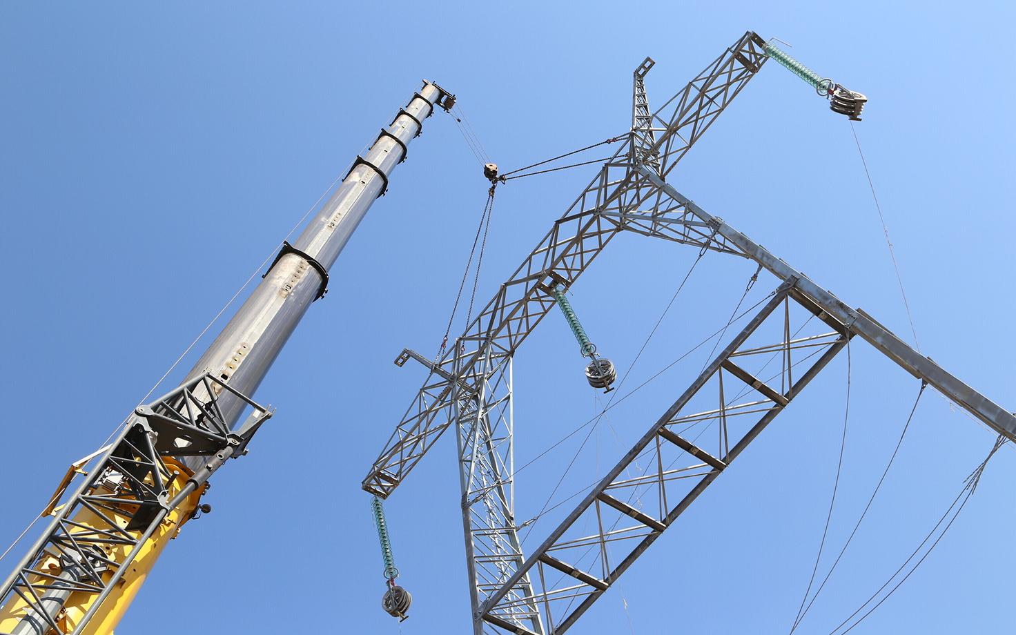 Elektriliini rajamine.