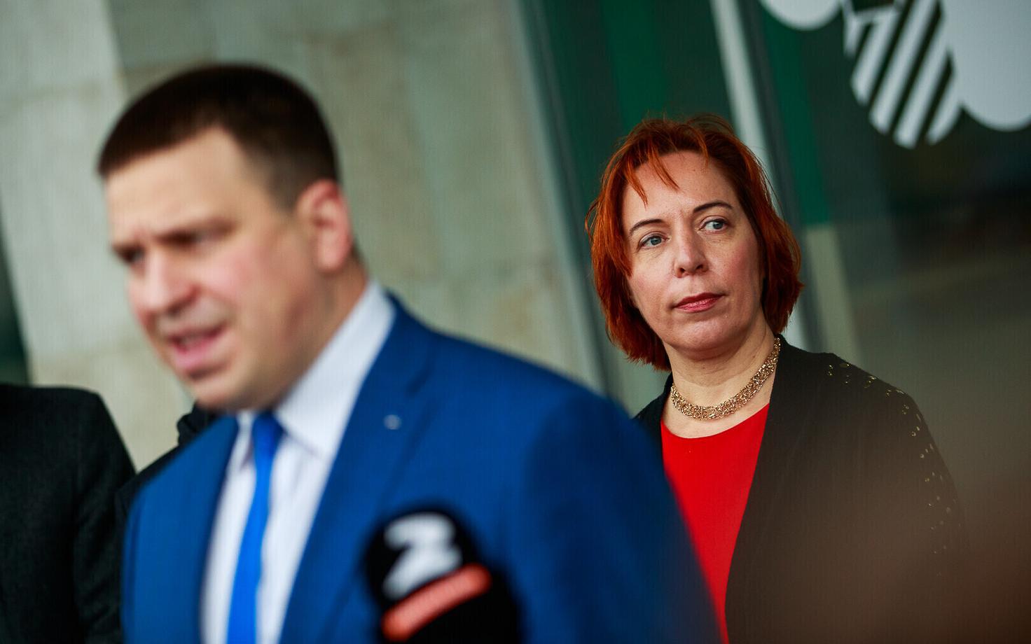 Jüri Ratas and Mailis Reps.