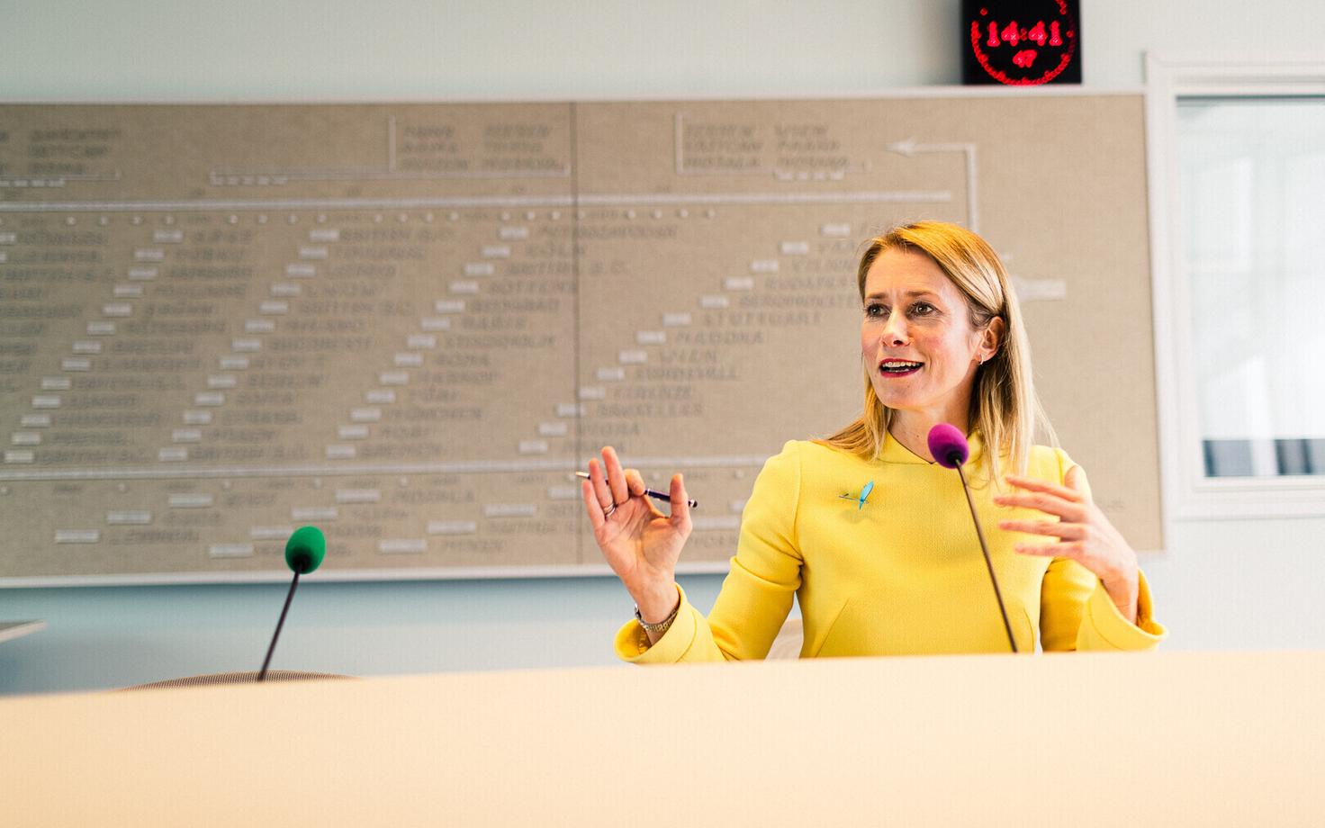 Stuudios peaminister Kaja Kallas