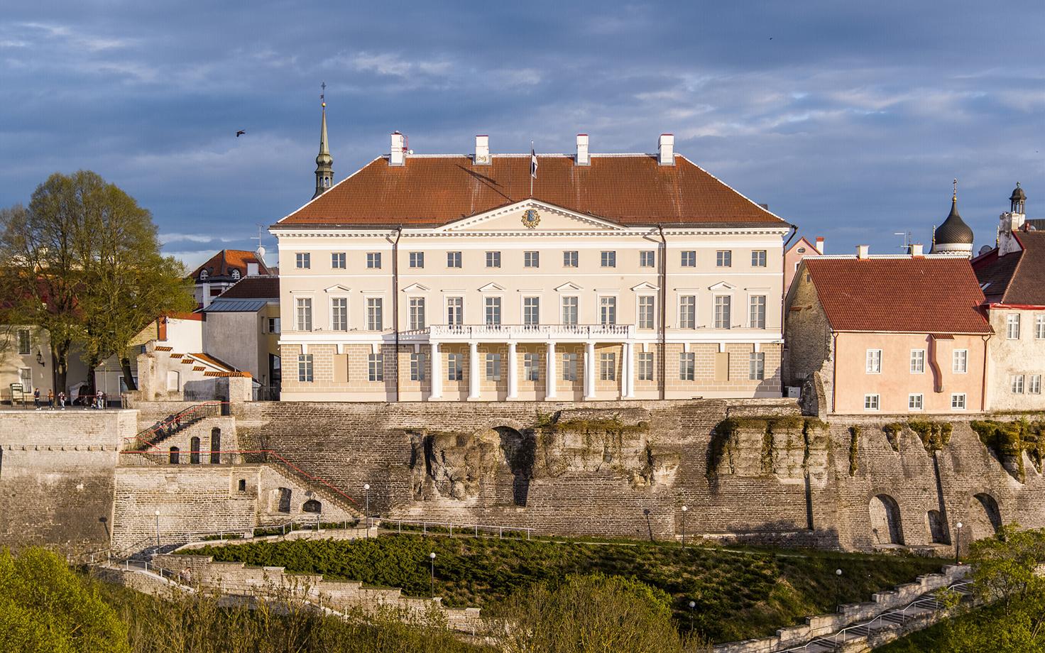 Stenbock House in Tallinn, seat of the Estonian government.