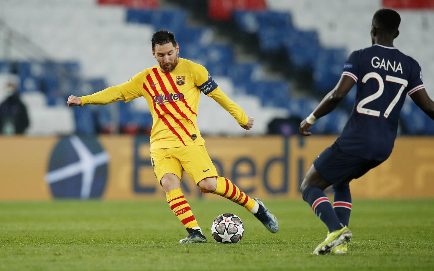 Lionel Messi iluväravast jäi Pariisi Saint-Germaini vastu väheks