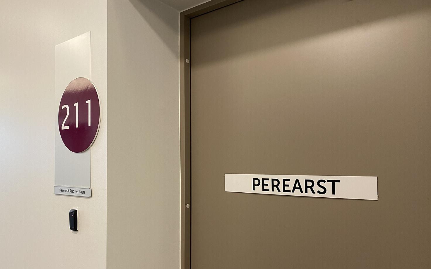 A family doctor's office at Rapla Health Center.