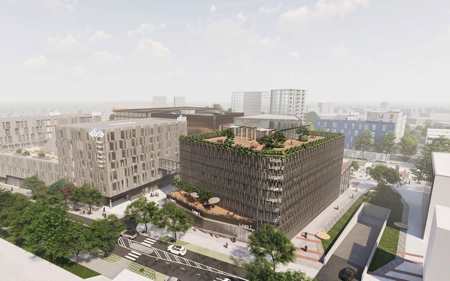 Эскизный проект нового квартала на месте бывшего ипподрома в Таллинне.