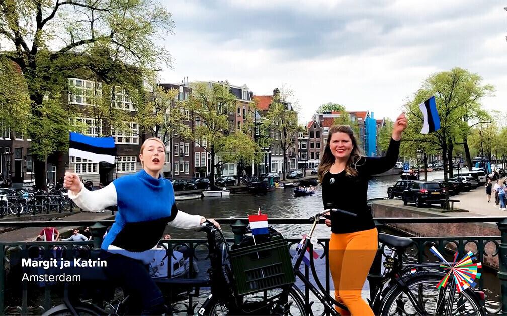 Estonians in Holland, with Eurovision 2021 greetings.