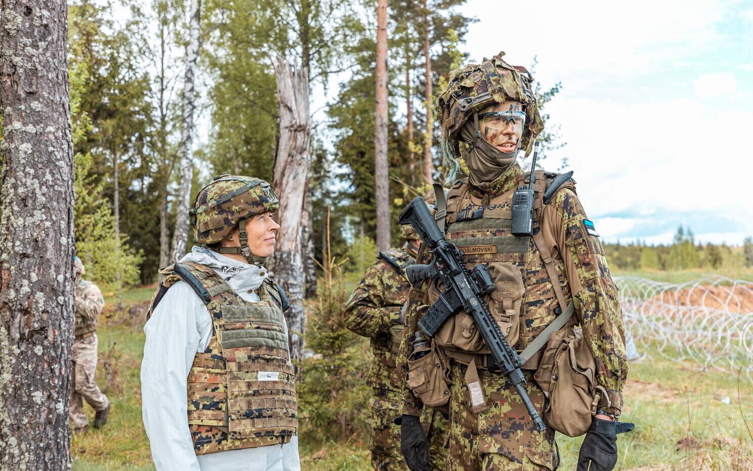 President Kersti Kaljulaid visiting Spring Storm on Friday, May 21 2021.