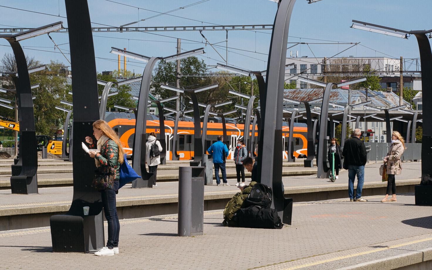 Балтийский вокзал в Таллинне.