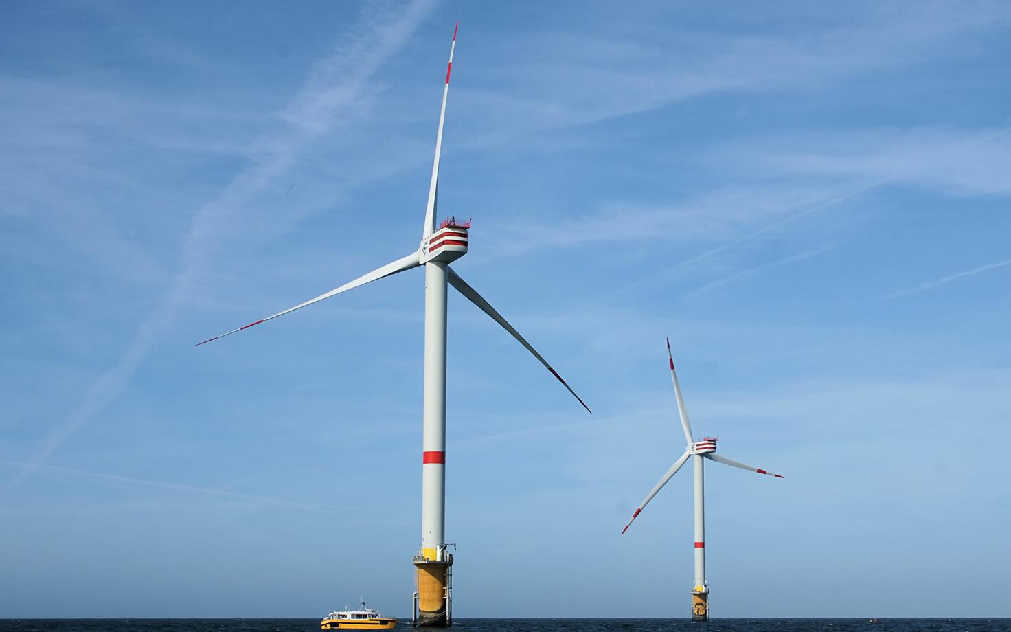 Belgia rannikust 30 km kaugusel olev Thortonbanki tuulepark.