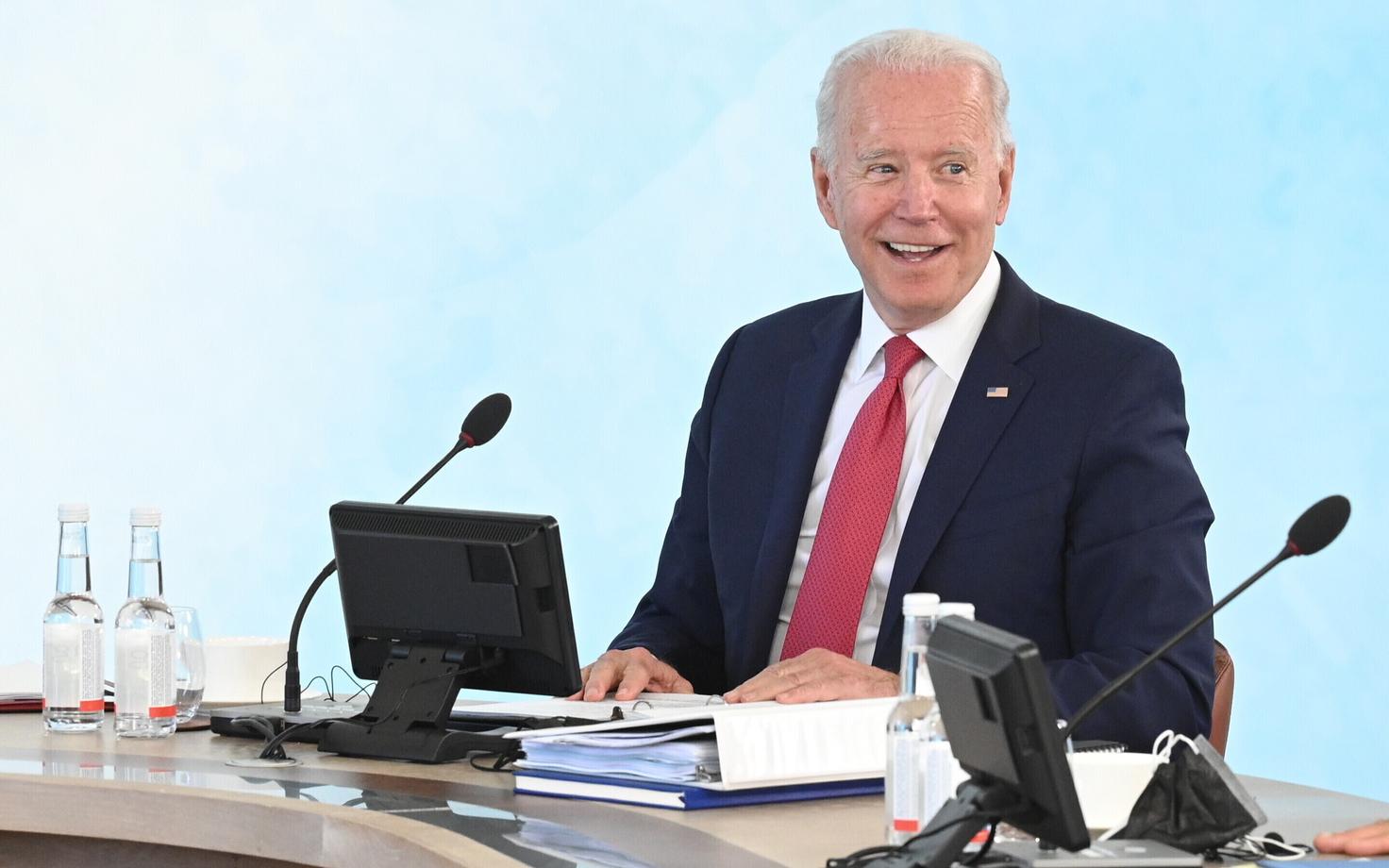 Joe Biden G7 liidrite kohtumisel.