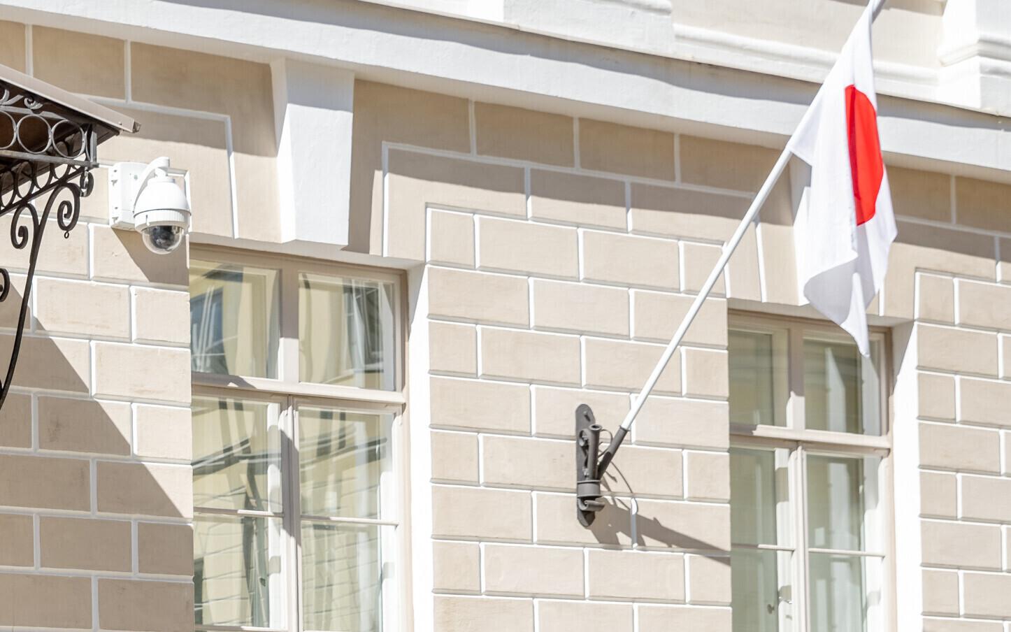 Флаг Японии. Иллюстративная фотография.