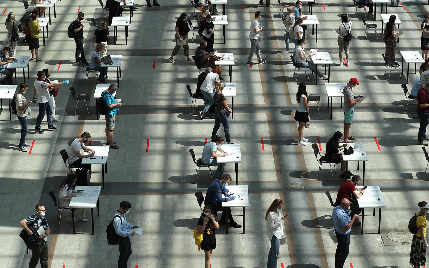 Vasktsineerimiskeskus Moskvas.