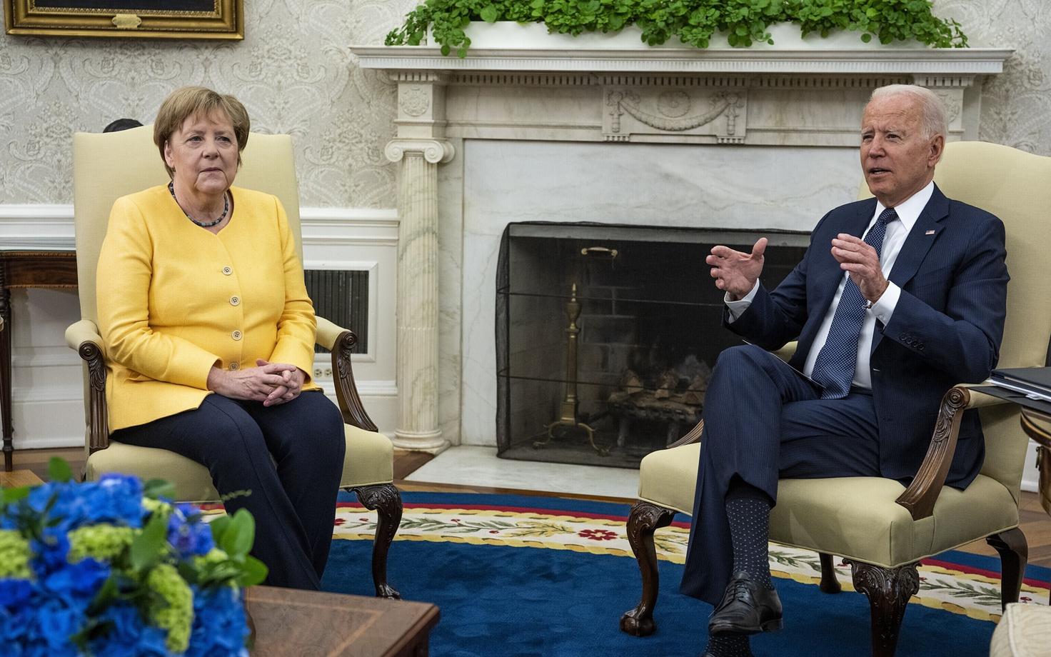 Saksamaa kantsler Angela Merkel ja Usa president Joe Biden