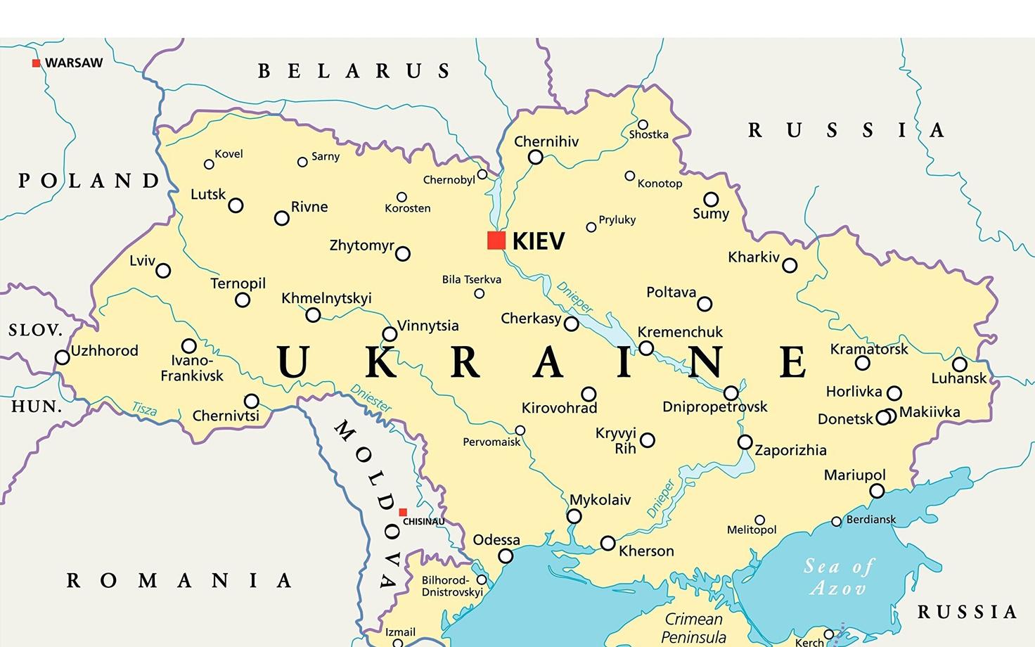 Ukraina poliitiline kaart