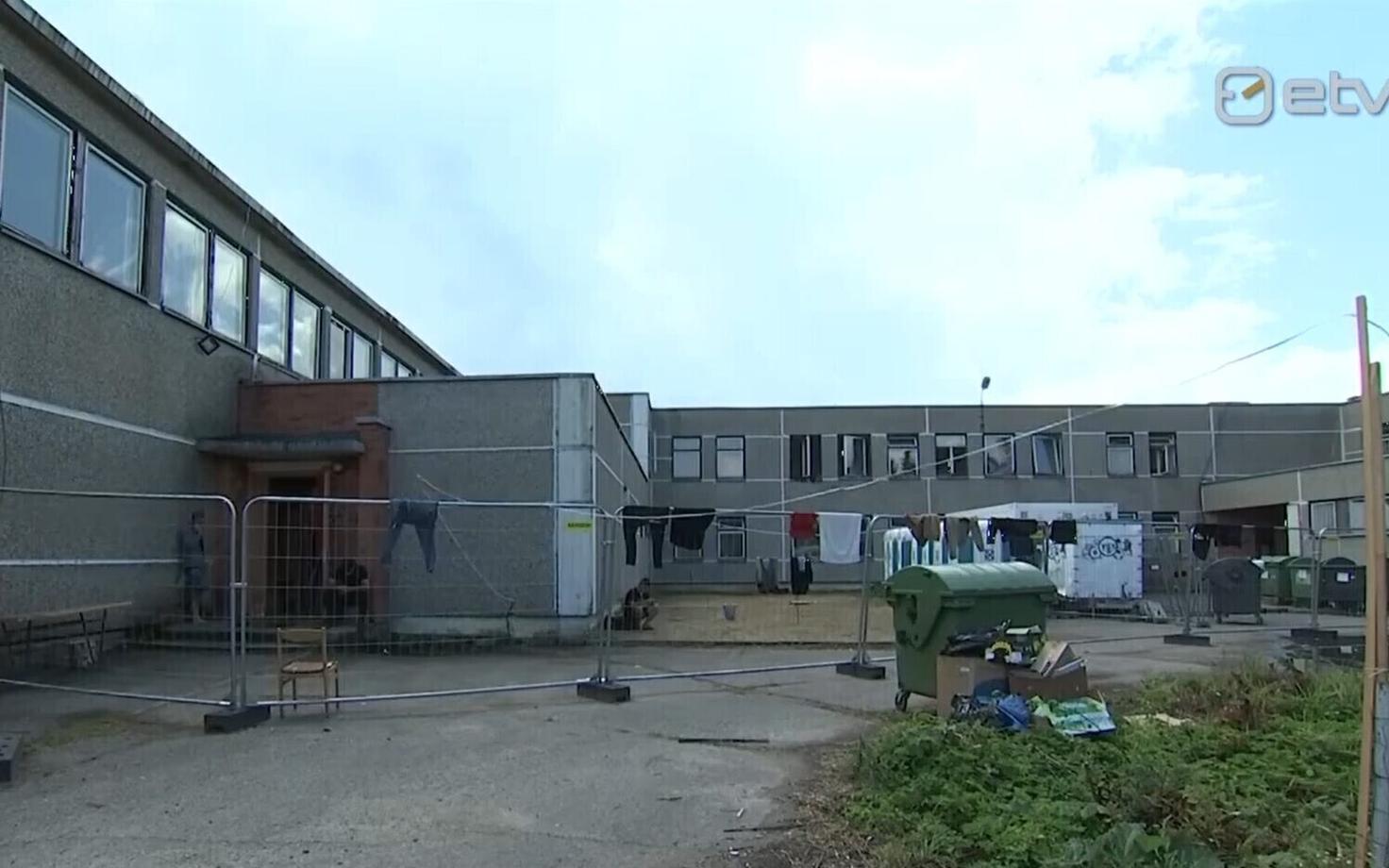 Лагерь мигрантов в Литве.