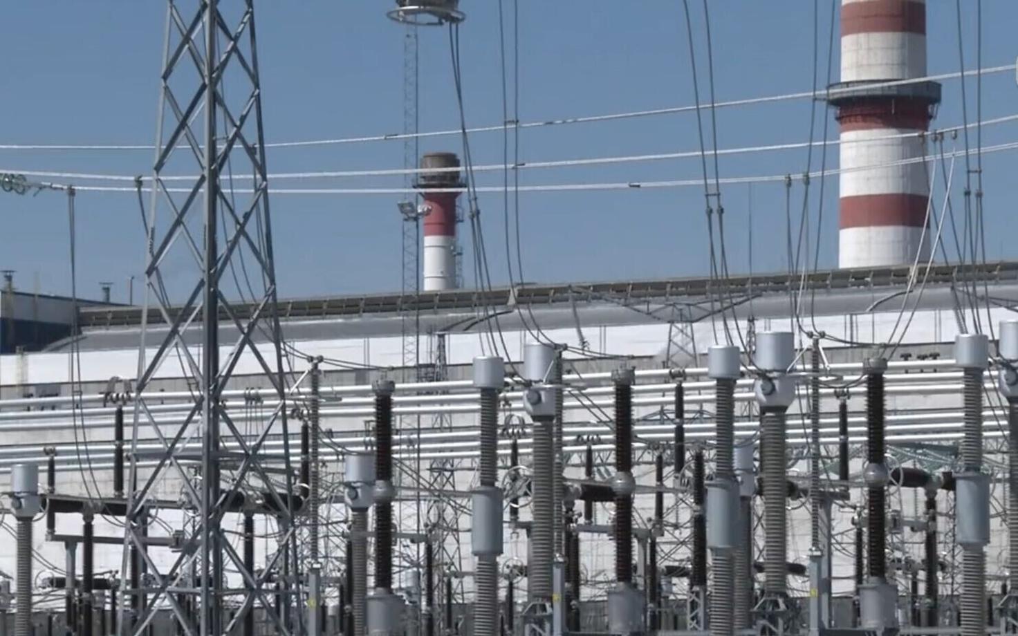 Electricity sub-station in Estonia.