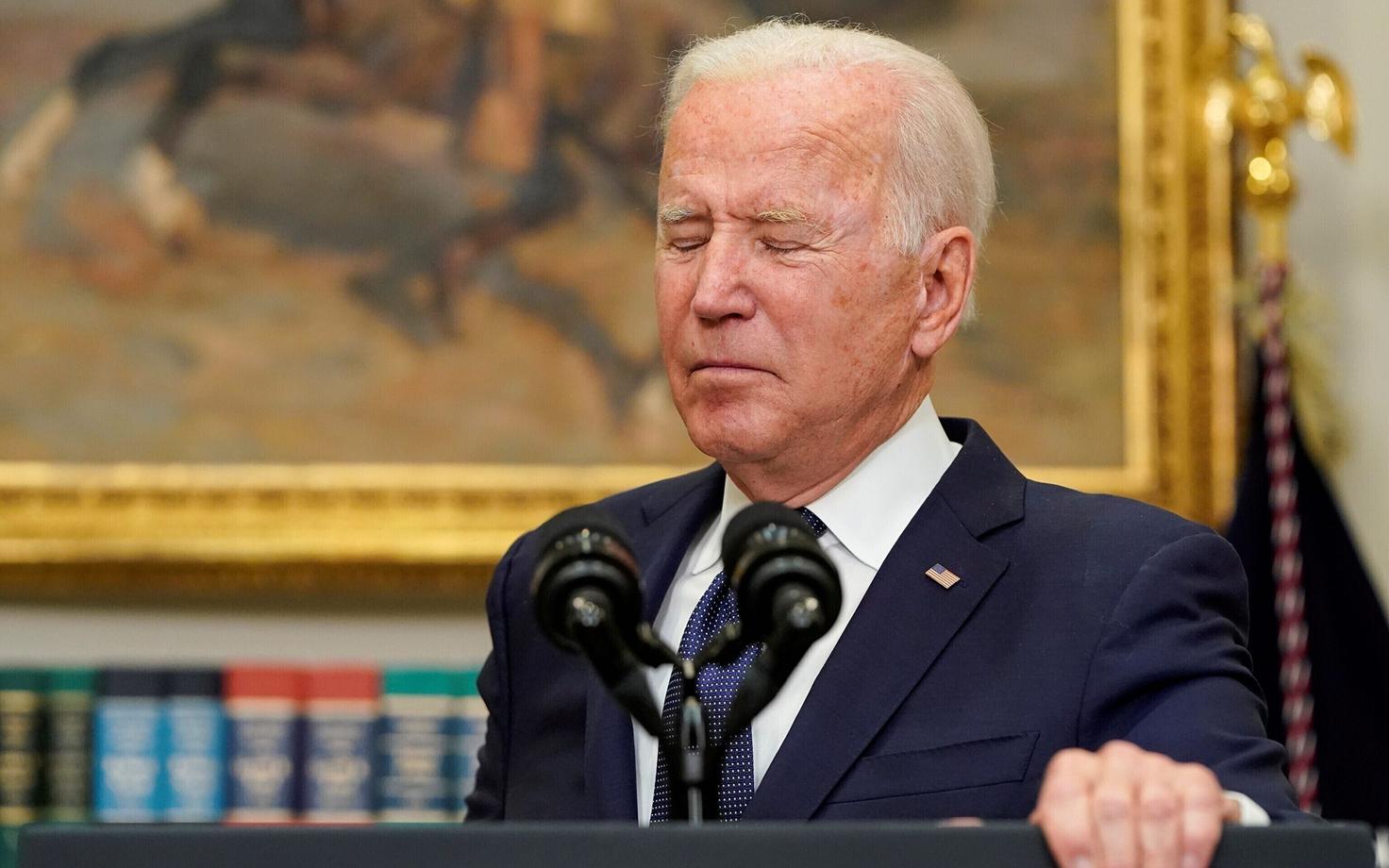 Joe Biden Valges Majas pöördumist tegemas.