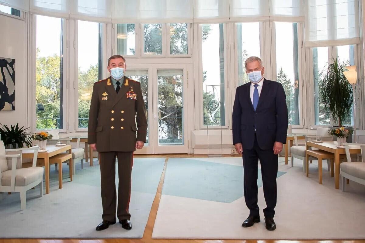 Sauli Niinistö ja Valeri Gerassimov