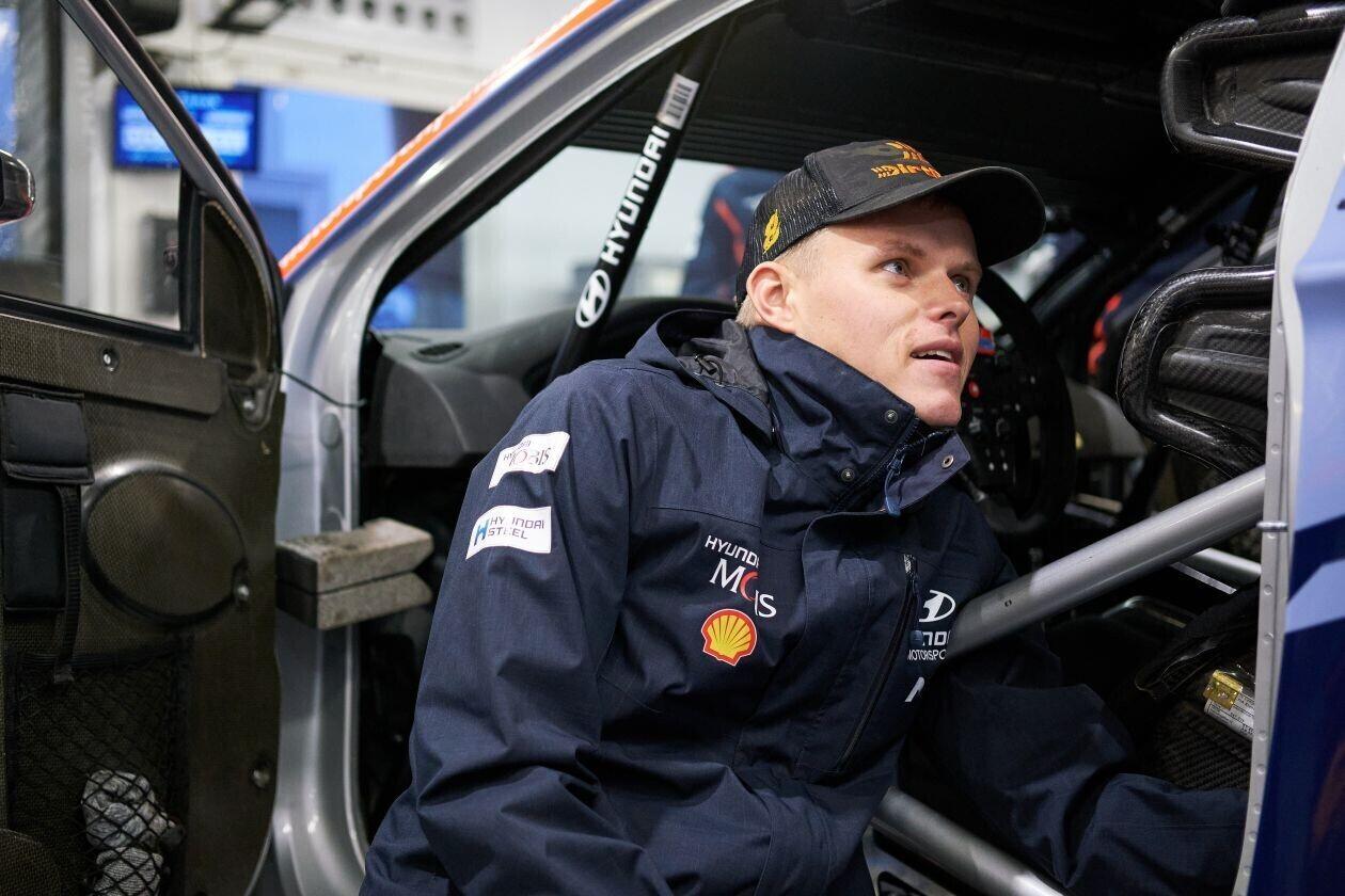 Ott Tänak in Finland ahead of this weekend's rally.