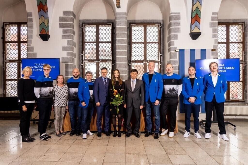 Olümpiasportlased Tallinna linna vastuvõtul