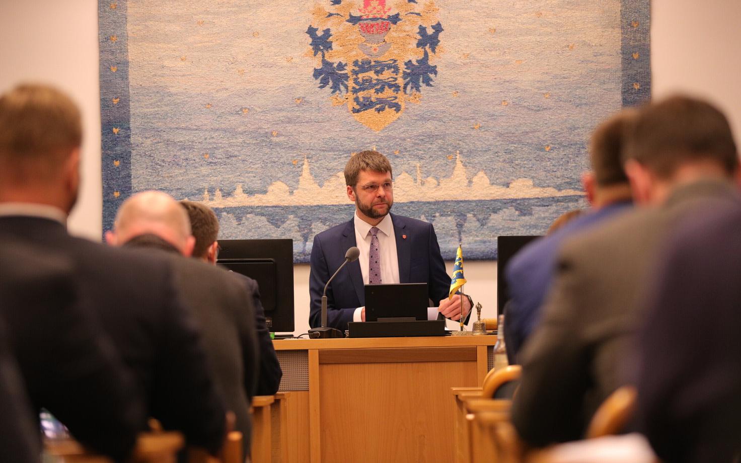 Заседание Таллиннского горсобрания.