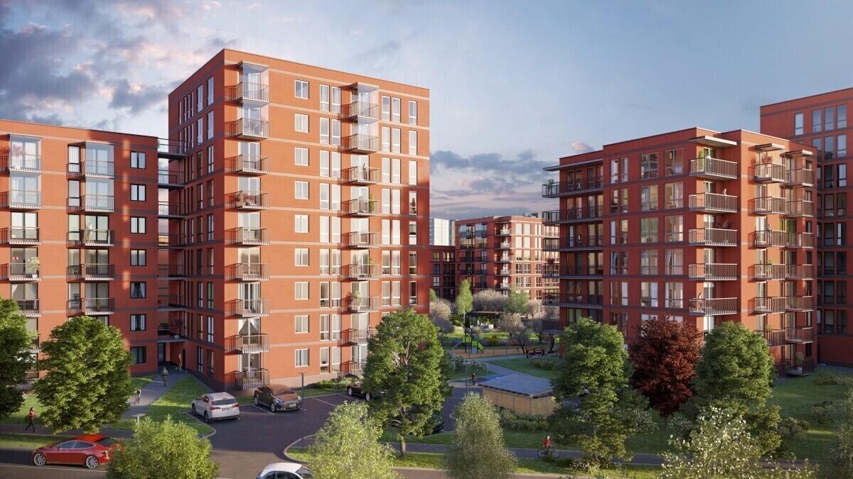 Арендные дома фирмы Lumi Capital на улице Мануфактуури.