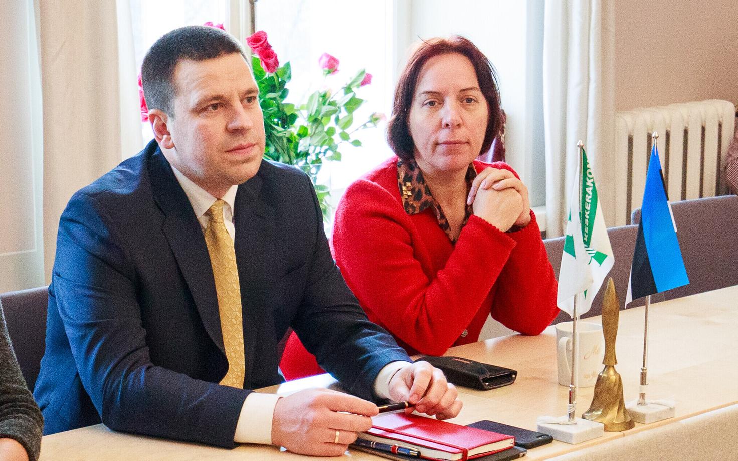 Юри Ратас и Майлис Репс, 2019 год.