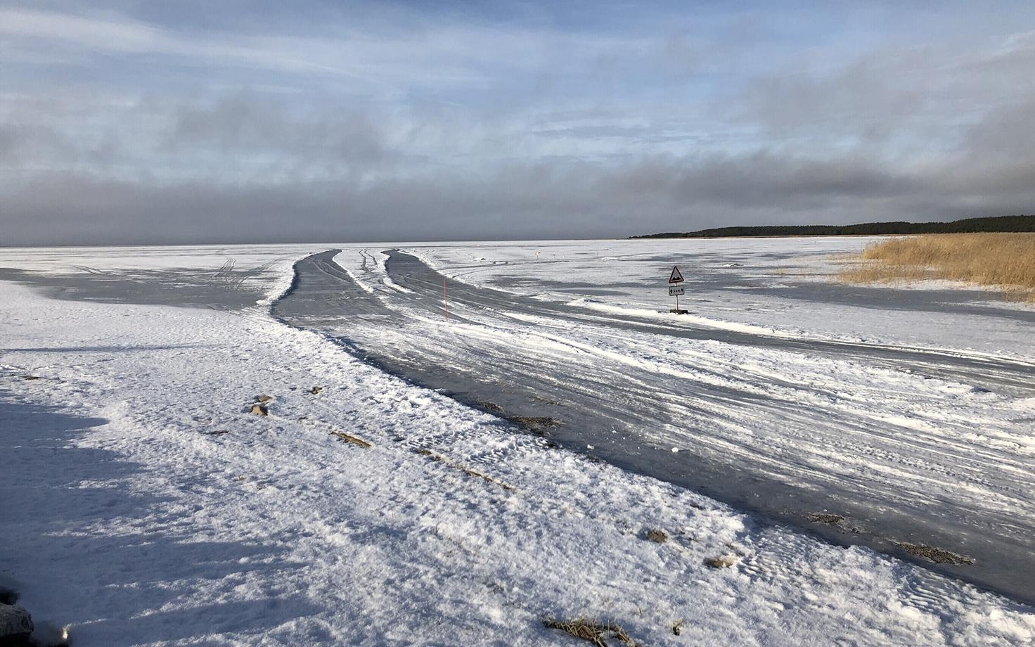 Ледовая дорога Хаапсалу – Ноароотси в 2019 году.