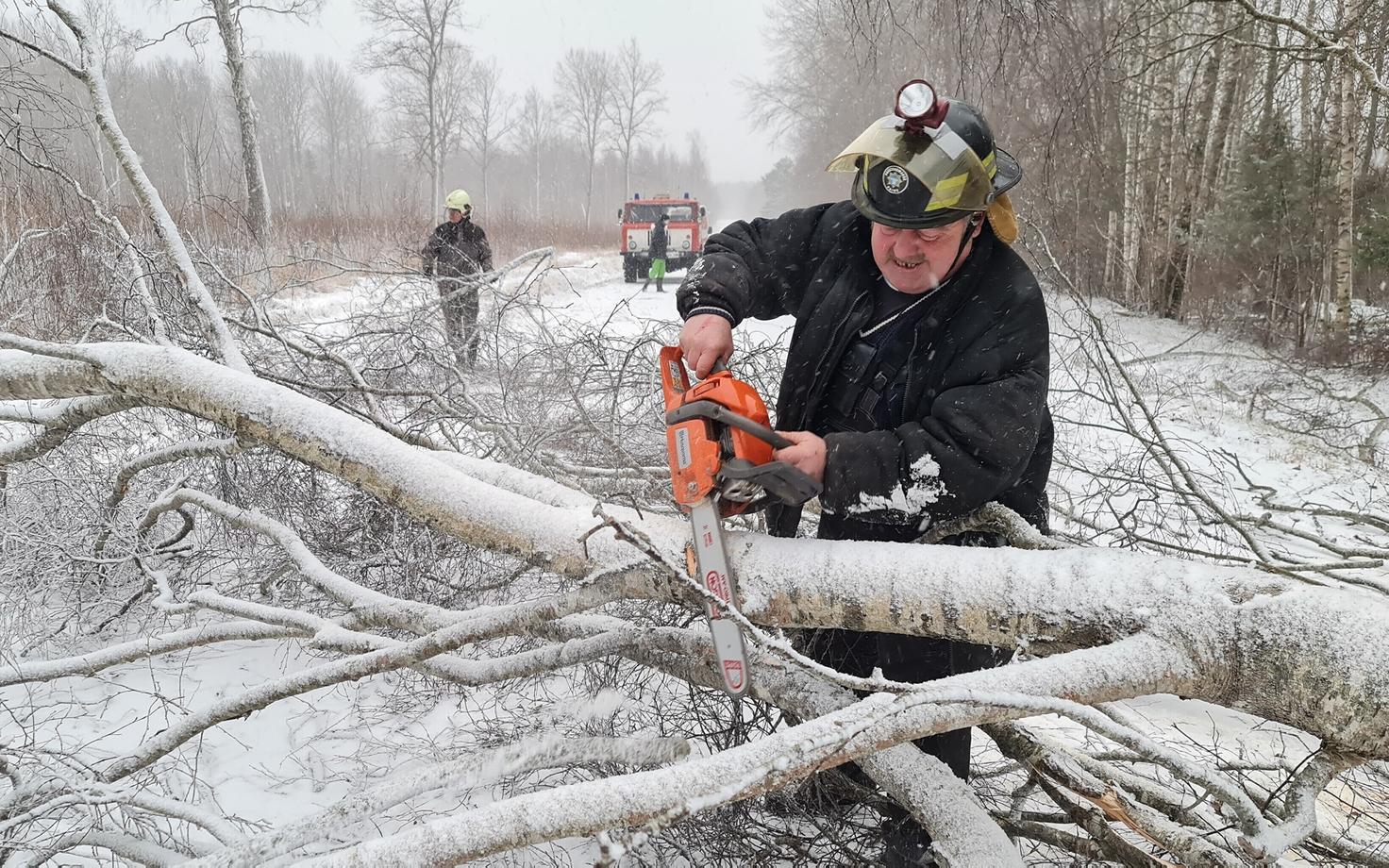 The storm hit Saaremaa on January 17, 2022.