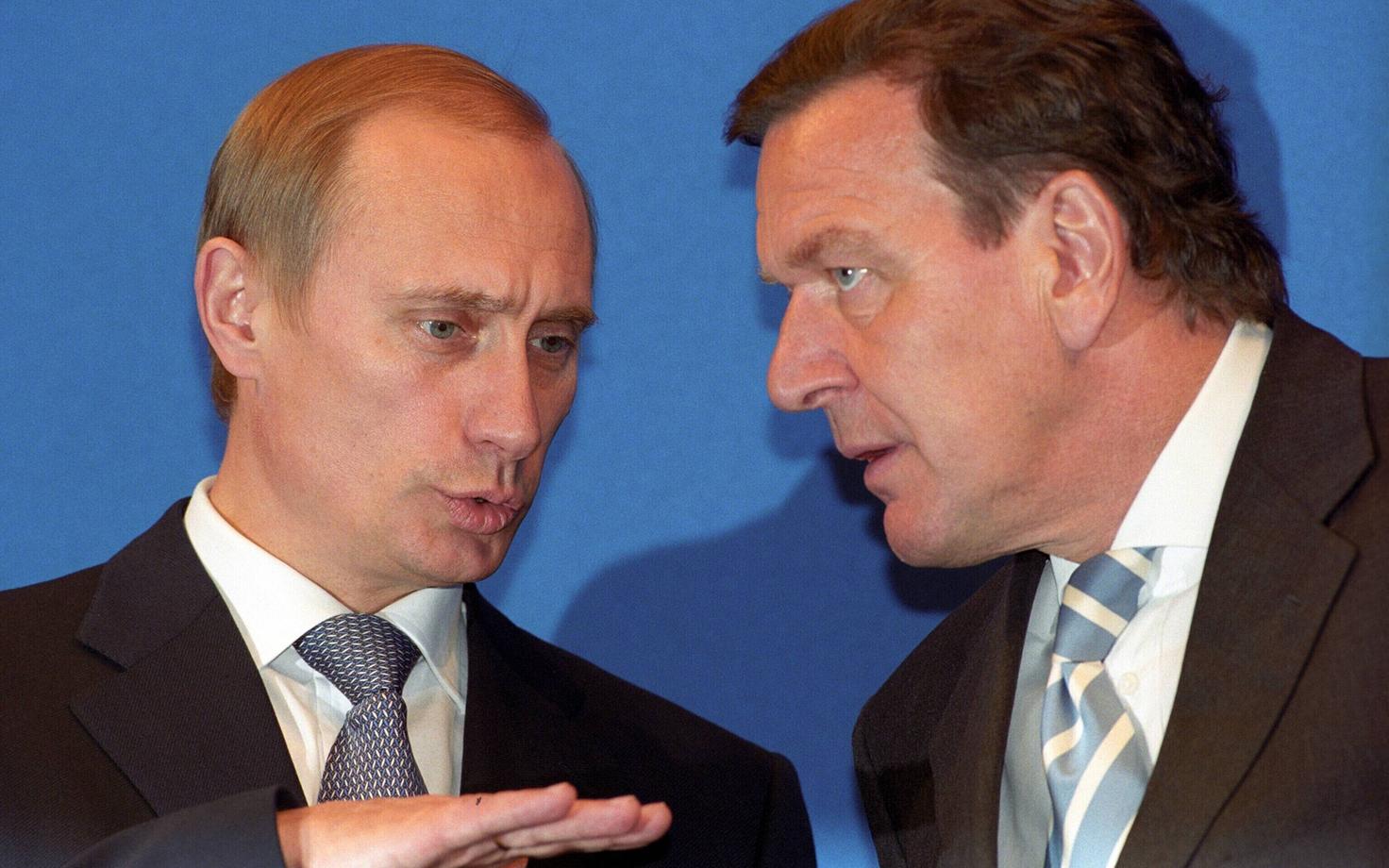 Vladimir Putin ja Gerhard Schröder aastal 2000.