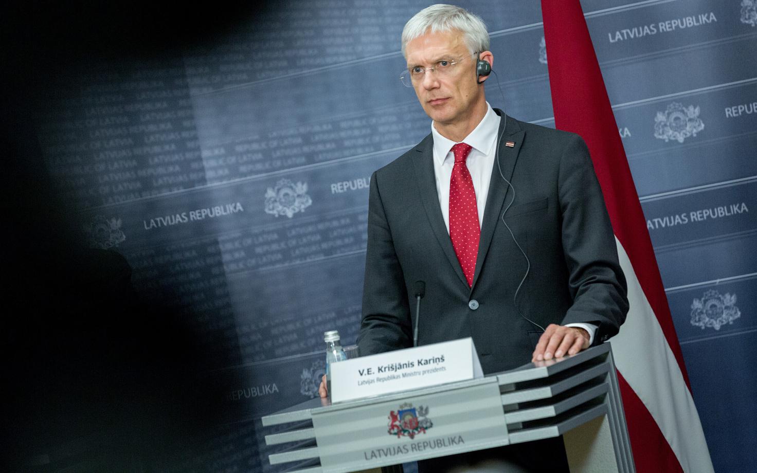 Премьер-министр Латвии Кришьянис Кариньш.