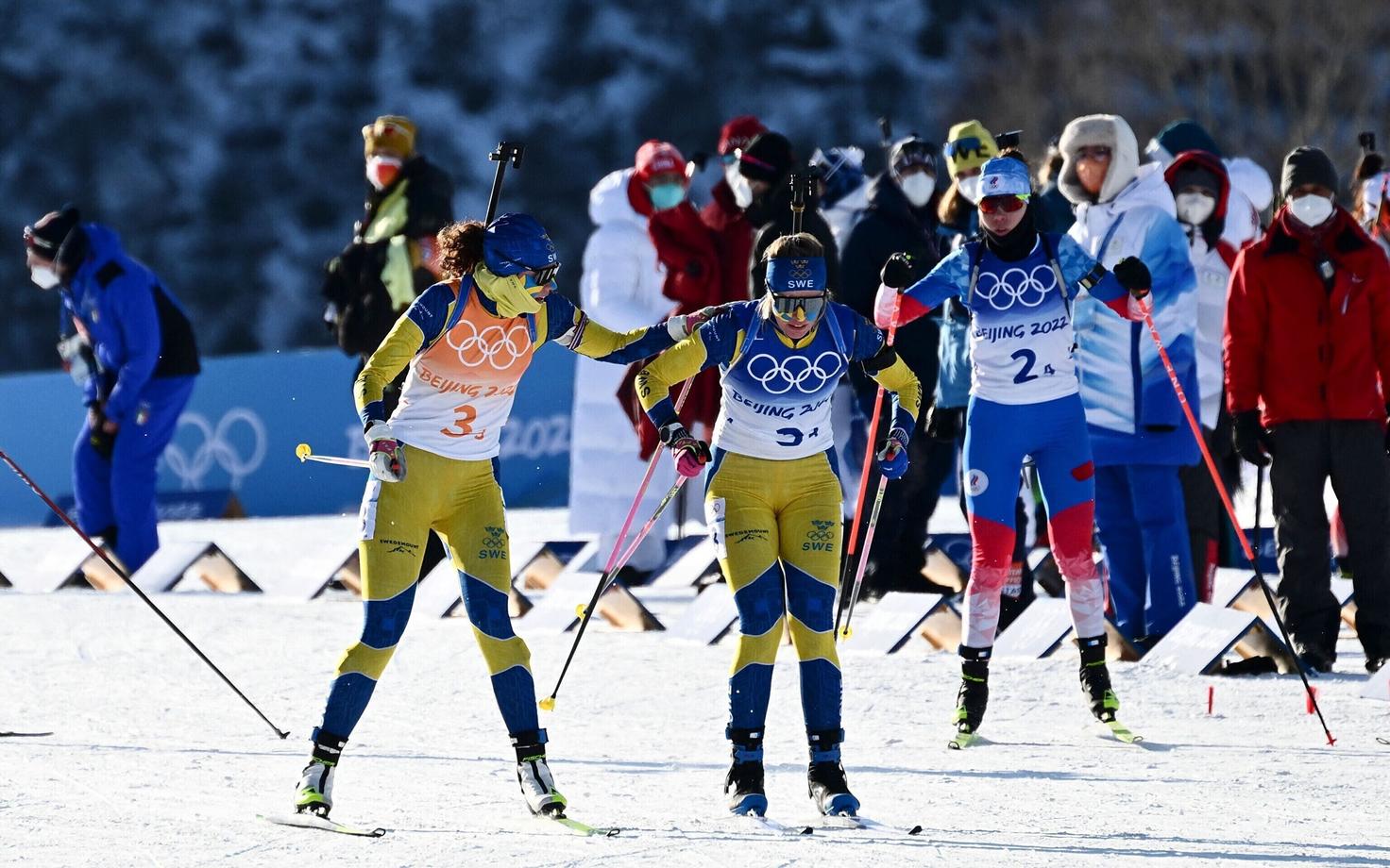 Шведские биатлонистки проявили себя.