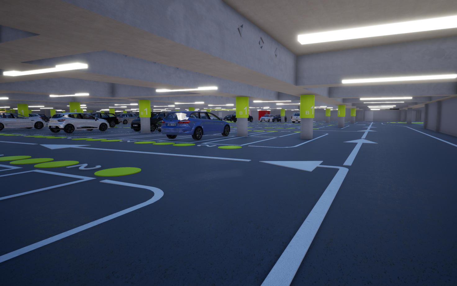Underground parking garages could be used as bomb shelters.