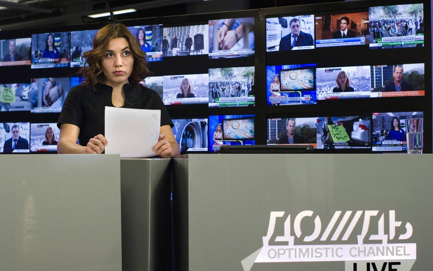 Vene sõltumatu telekanali Dožd stuudio.