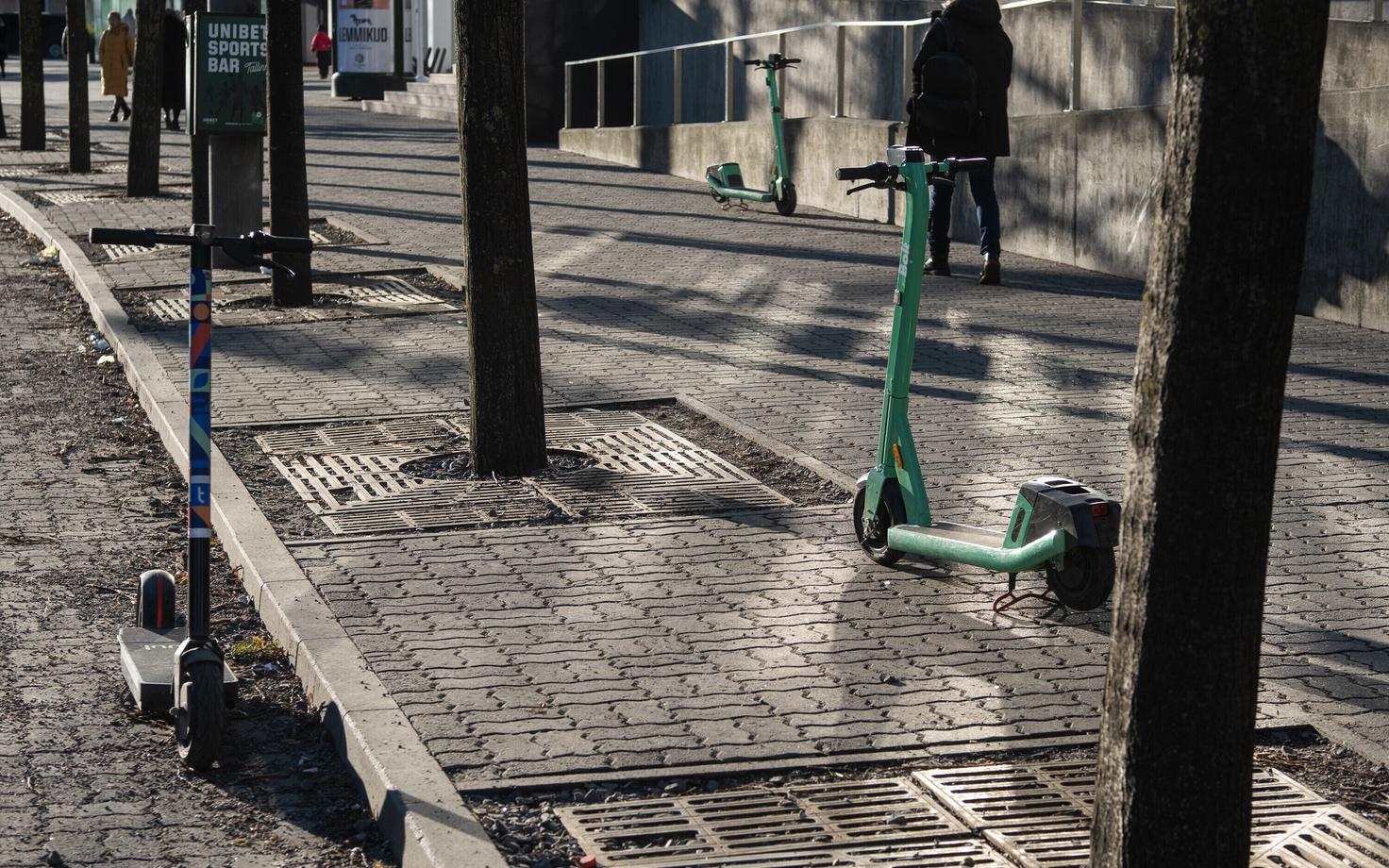 Electric scooters.