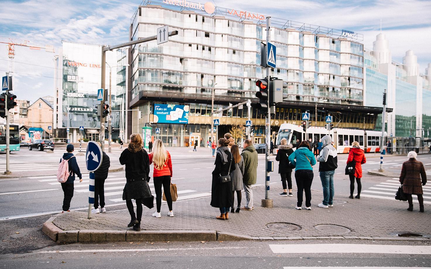 Inimesed Tallinnas.