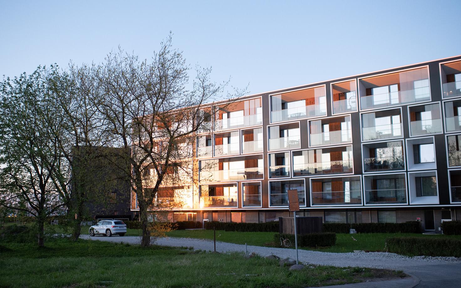 Apartment block in Estonia.