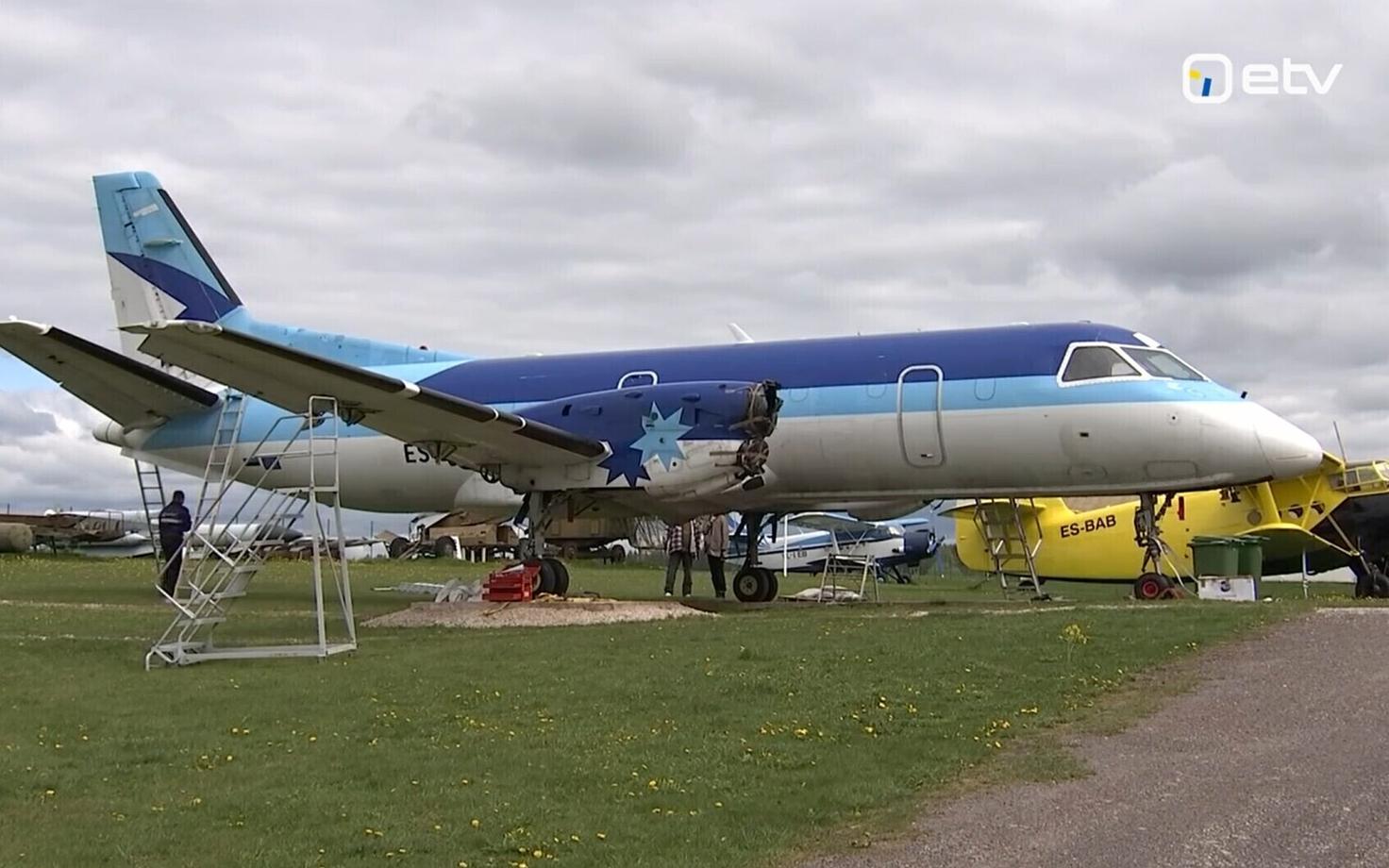 Exhibit at the National Aviation Museum (in this case, a Saab 340 in Estonian Air livery).