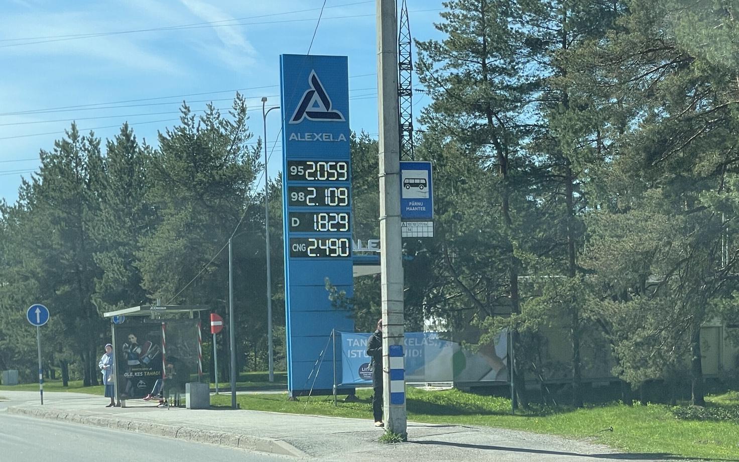 Bensiini ja diislikütuse hind 18. mail