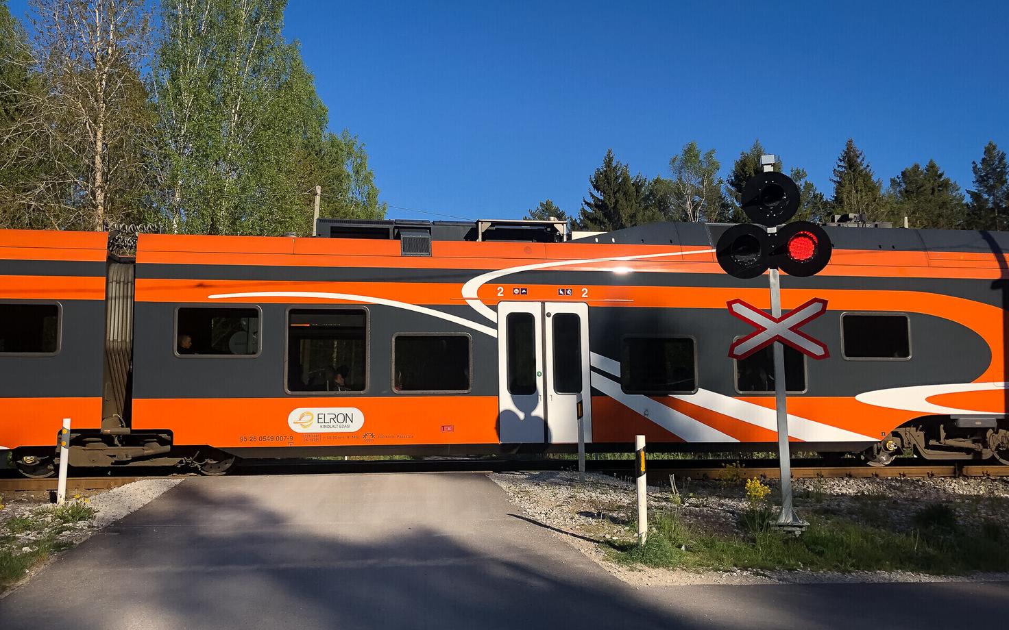 Поезд Elron. Иллюстративная фотография.