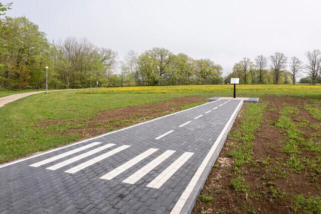 The Saka Manor memorial to Mathias Rust's flight, unveiled on its 35th anniversary.