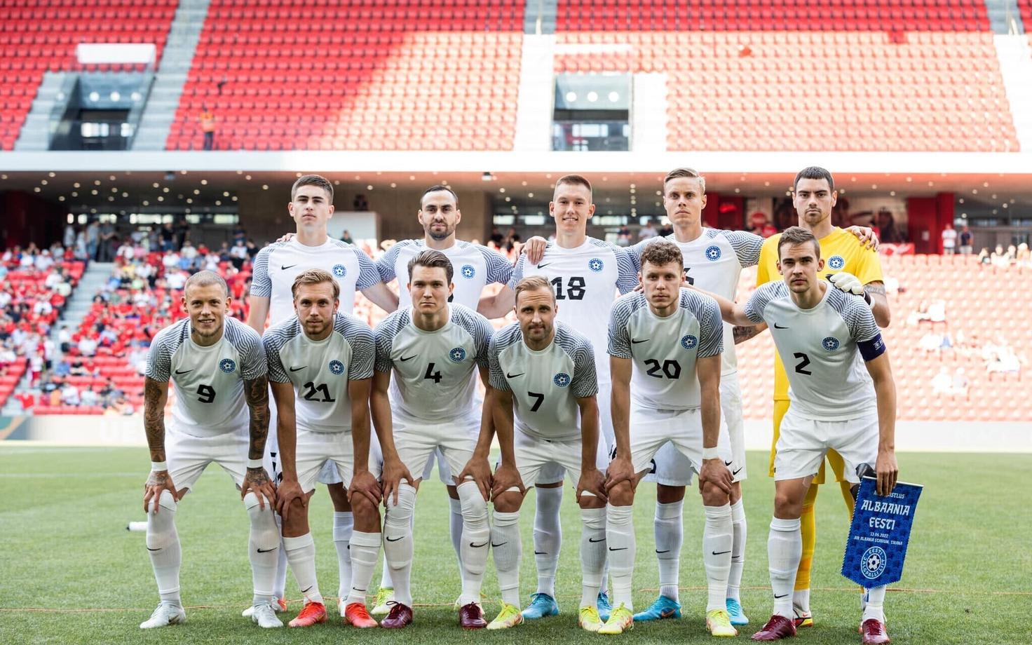 Стартовый состав сборной Эстонии.