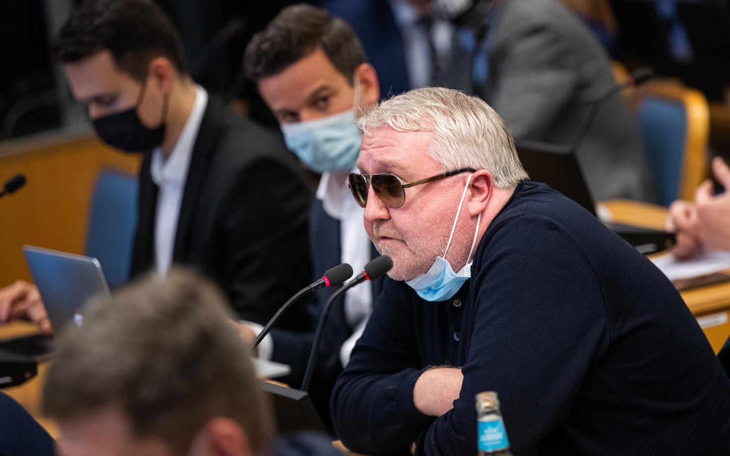Marek Reinaas at the meeting of the Tallinn City Council.