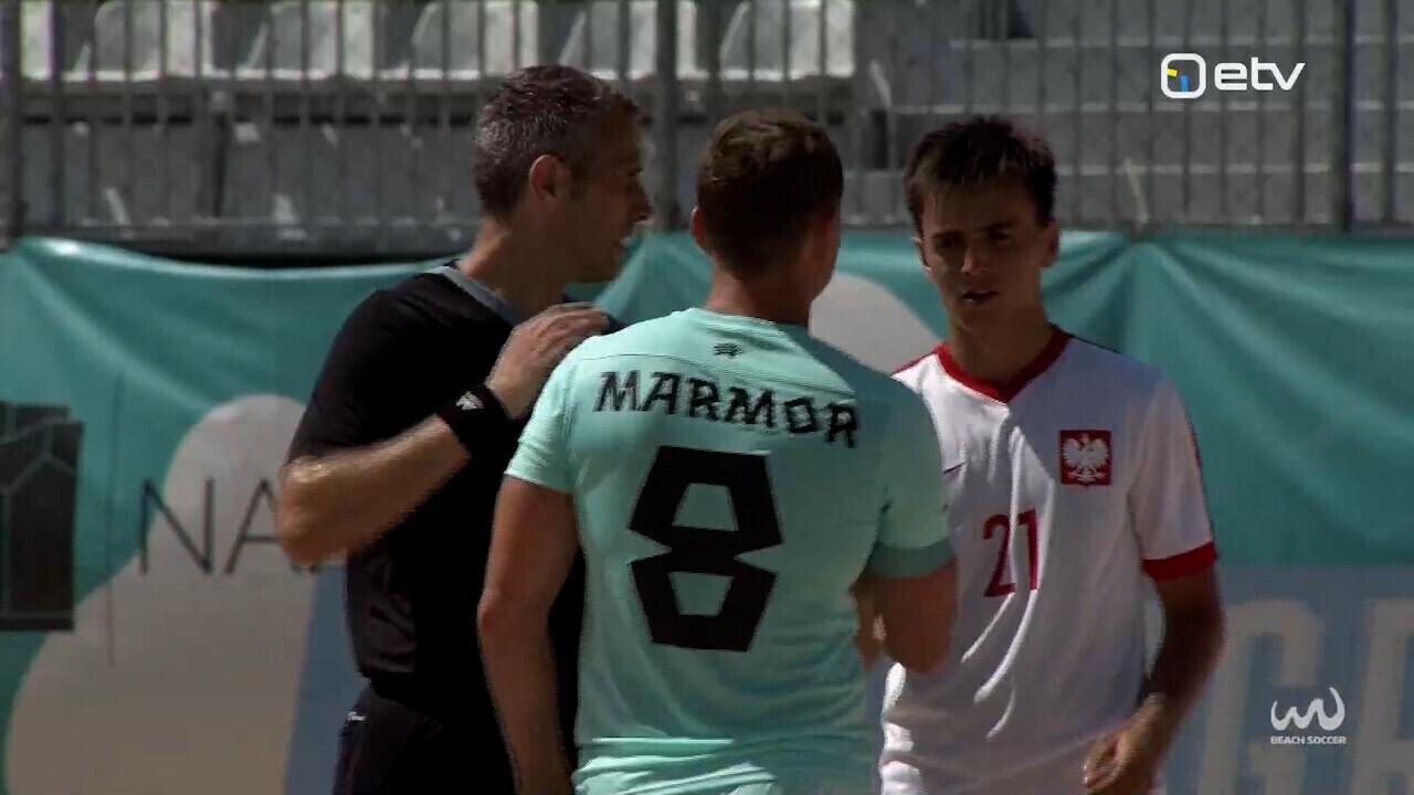 Пляжный футбол: Эстония - Польша.