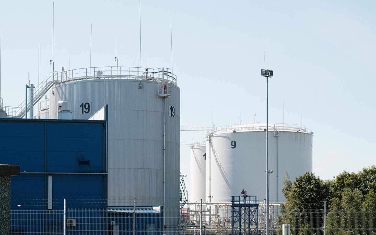 Топливные резервуары в Палдиски.